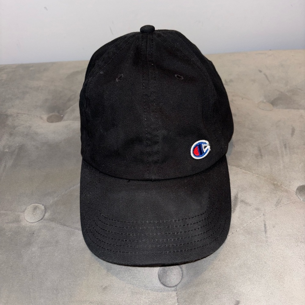 Champion Black Logo Cap